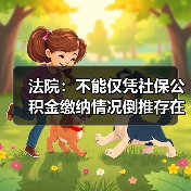 法院：不能仅凭社保公积金缴纳情况倒推存在劳动关系（图2）