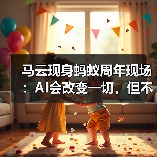 马云现身蚂蚁周年现场:AI会改变一切,但不能决定一切(图4) 马云现身蚂蚁周年现场:AI会改变一切,但不能决定一切(图4)