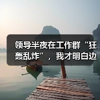 领导半夜在工作群“狂轰乱炸”，我才明白边界感多么重要！（图1）