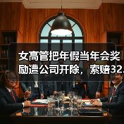 女高管把年假当年会奖励遭公司开除,索赔32.8万!法院判了(图3) 女高管把年假当年会奖励遭公司开除,索赔32.8万!法院判了(图3)