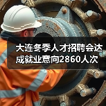 大连冬季人才招聘会达成就业意向2860人次（图1）