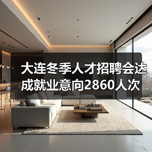 大连冬季人才招聘会达成就业意向2860人次（图2）
