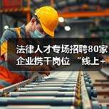 法律人才专场招聘80家企业携千岗位 “线上+线下”精准对接（图1）
