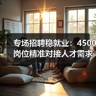专场招聘稳就业：4500岗位精准对接人才需求（图1）