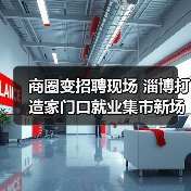 商圈变招聘现场 淄博打造家门口就业集市新场景（图1）