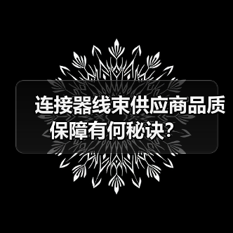 连接器线束供应商品质保障有何秘诀？（图3）